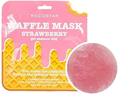 Kocostar Waffle Mask Facial Sheet Strawberry 40G 1's