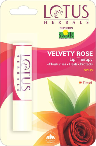 Lotus Herbals Lip Therapy - Velvety Rose 4g