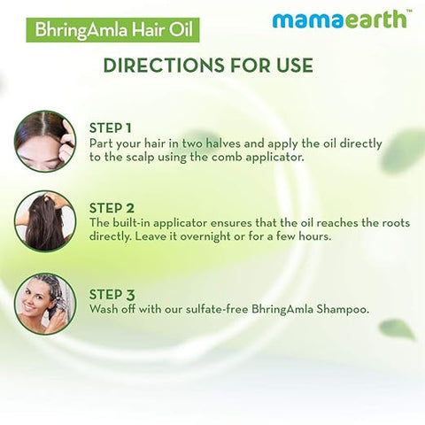 Mamaearth Bhring Amla Hair Oil, 250 Ml