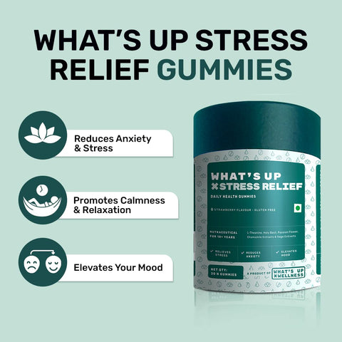 What's Up Wellness Stress Relief Gummies 30 Gummy Pack