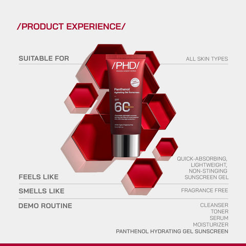 PHD Panthenol Hydrating Gel Sunscreen 50ml