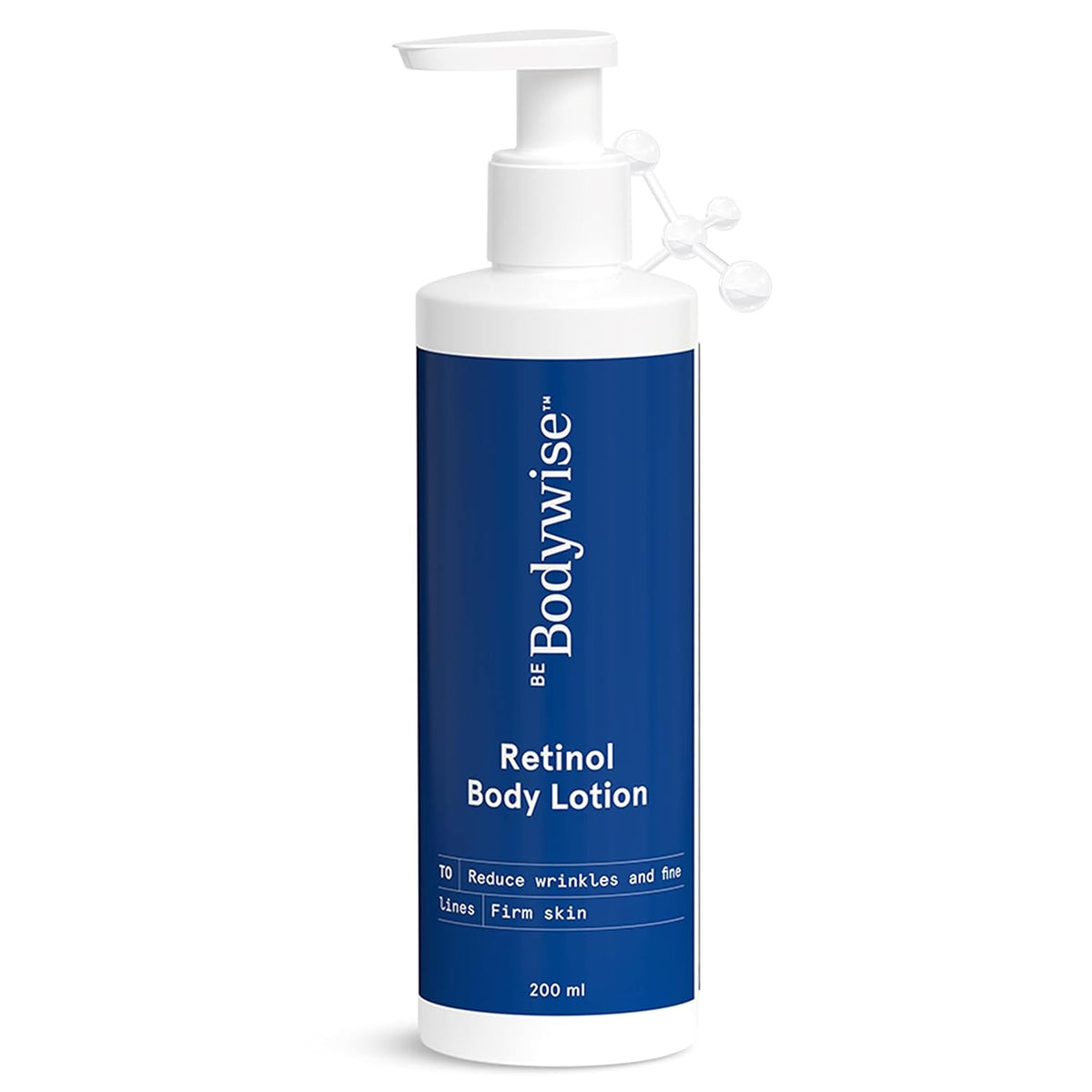 Be Bodywise 0.1% Retinol Body Lotion 200 ml | With 0.2% Niacinamide, Shea Butter | Fights Visible Signs of Aging & Reduces Stretch Marks | For Brighter & Even-Toned Skin