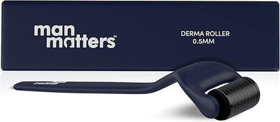Man Matters Advance Derma Roller For Men With Premium Design For Scalp & Beard, 540 Micro 0.5Mm Titanium Alloy Needles, Reduces Hair Fall, Stimulates Hair Follicles