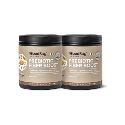 The Good Bug Prebiotic Fiber Boost Powder Improves Digestion Bloating & Gas 30 Servings (Pack of 2)