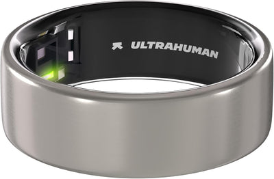 Ultrahuman Ring Air - Raw Titanium (Size 14)