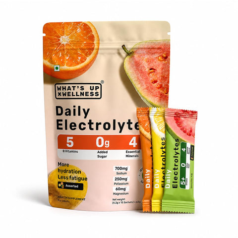 What's Up Daily Electrolytes - Assorted Flavour Sachets 15