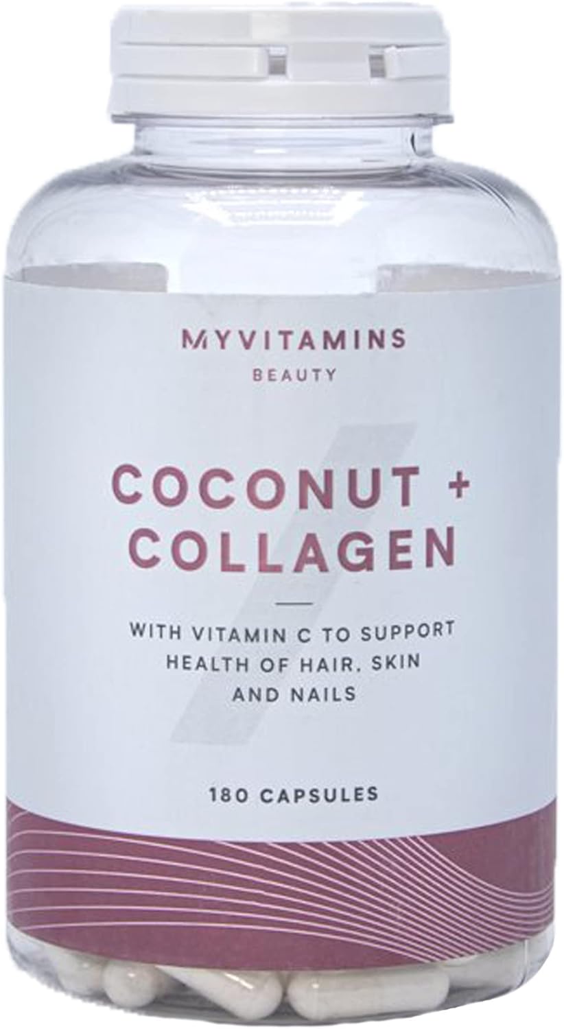 Myvitamins Coconut and Collagen V1 Unflavored 180 Capsules