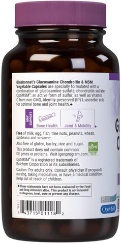 BlueBonnet GLUCO+CHOND+MSM120S
