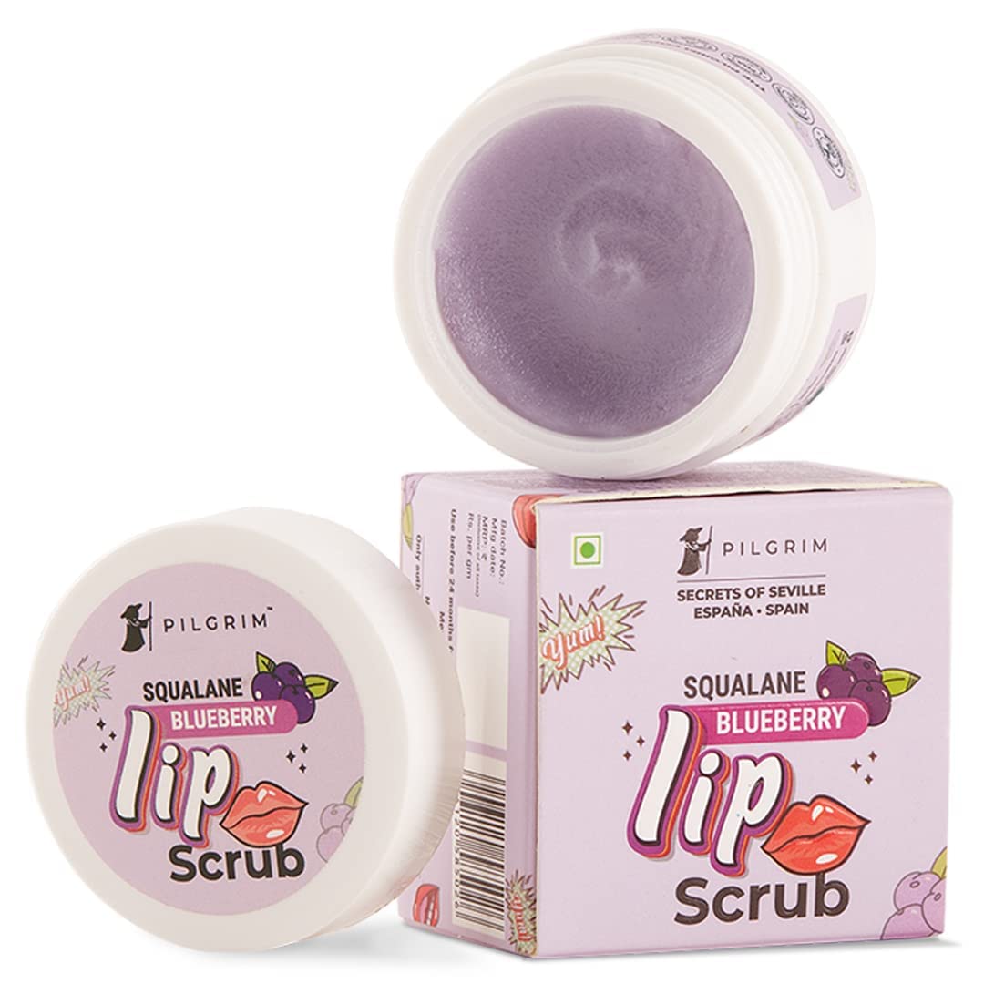 Pilgrim Spanish Squalane Lip Scrub (Blueberry) 8gm