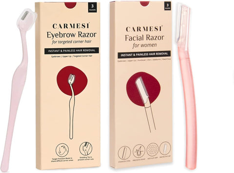 Carmesi Facial Razor for Women (Pack of 3)