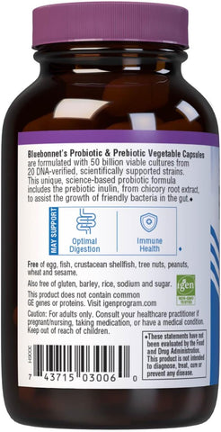 BlueBonnet PROBIOTIC & PREBIOT 50B VCAP 30S