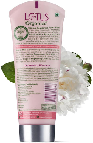 LOTUS Organics+ Precious Brightening Face Wash 100g