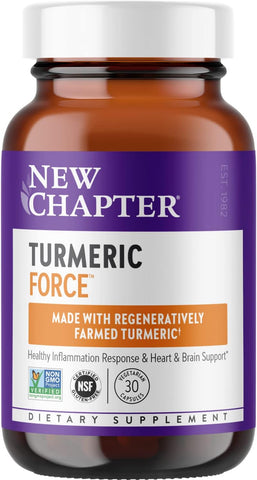 New Chapter, Turmeric Force, 30 Vegetarian Capsules