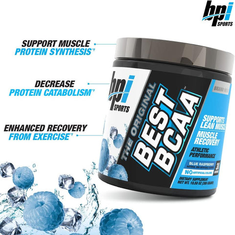 Bpi Sports BCAA Blue Raspberry Powder - 600g, 60 Servings – image 5