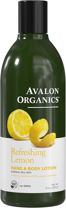 Avalon Organics Hand & Body Lotion, Refreshing Lemon, 354 Ml 12Oz