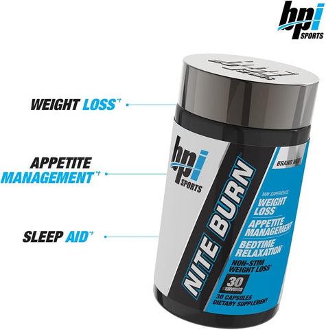 BPI Sports Nite-Burn 30 Capsules