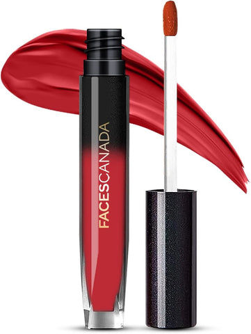 Faces Canada Comfy Silk Liquid Lip Color-Zealous Red 10