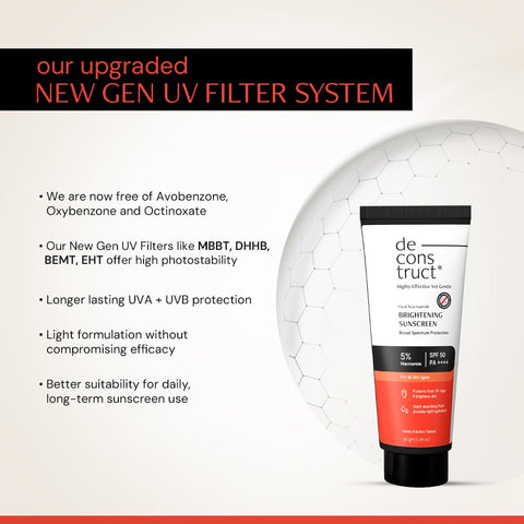Deconstruct Fluid Brightening Sunscreen 50gm