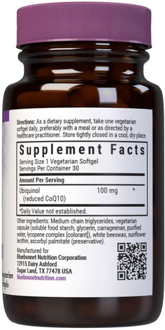 BlueBonnet UBIQUINOL 100MG 30S