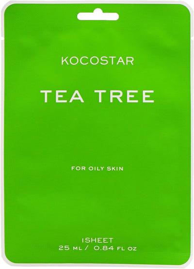 Kocostar Vegan Facial Mask Sheet Tea Tree 25ML 1's