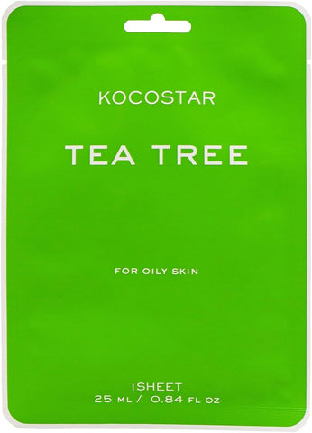 Kocostar Vegan Facial Mask Sheet Tea Tree 25ML 1's