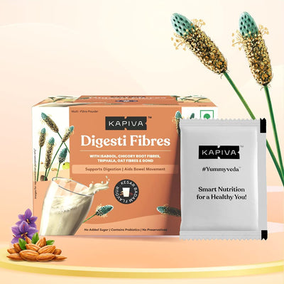 Kapiva Kesar Badam Digesti Fibres Blend of 4 Fibre for Easy Digestion & Constipation Relief