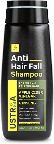 USTRAA Anti-Hair Fall Shampoo APPLE CIDER VINEGAR and GINSENG 250 ml