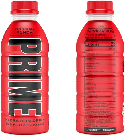 Prime Hydration Sports Drink Variety Pack 16.9 Fl Oz By Golax (15-Pack)