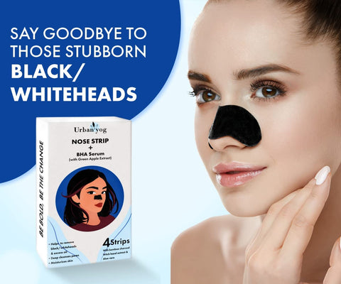 Urbanyog Nose Strips Black/Whitehead Remover + Bha Serum To Treat Pores