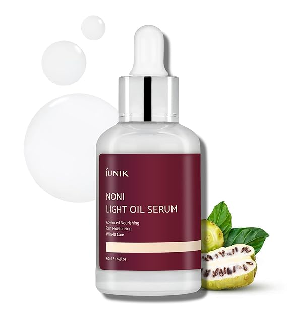 IUNIK Noni 42% Oil Serum - Jojoba Oil Deep Nourishment Soothing Hydrating Ampoule for All Skin Types | Hyper-pigmentation Treatment Slow-aging Anti-aging Firming Lifting Non-greasy Korean Skincare