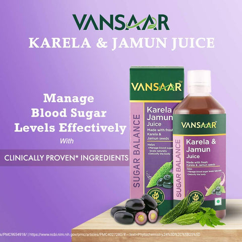 Vansaar Karela Jamun Juice 1 L