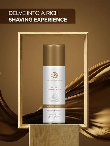 THE MAN COMPANY Blanc Shaving Foam to Prevent Cuts & Razor Burns (400 g) - Image 5