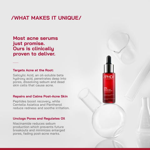 PHD 2% Salicylic Acid Anti-Acne Face Serum with Niacinamide & Peptides - 30ml – image 5