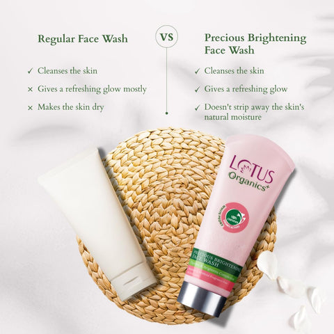 LOTUS Organics+ Precious Brightening Face Wash 100g