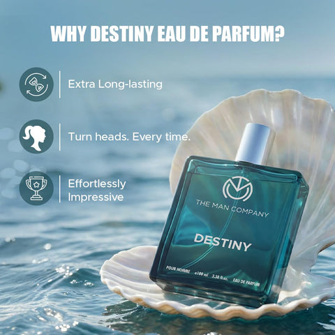 The Man Company DESTINY EDP Premium Long Lasting Perfume for Men Eau de Parfum - 100 ml