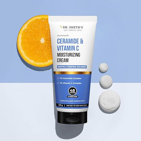 Dr. Sheth'S Ceramide & Vitamin C Moisturizing Cream 100G