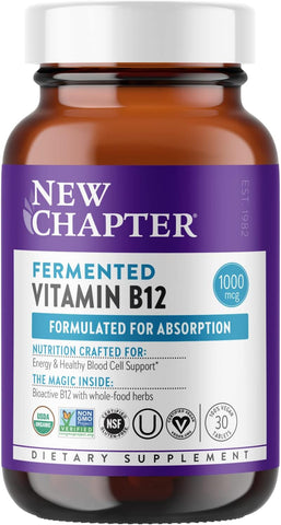 New Chapter Fermented Vitamin b12, 30 Count