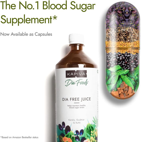 Kapiva Dia Free Capsules 60 Pack of 2