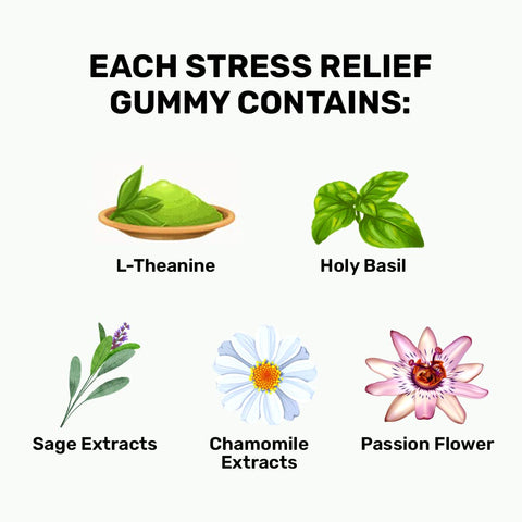 What's Up Wellness Stress Relief Gummies 30 Gummy Pack