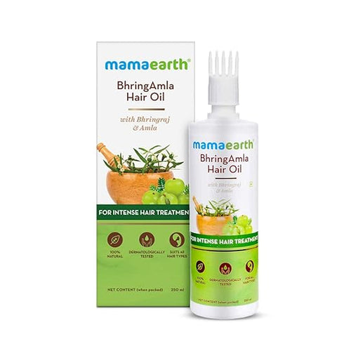 MAMAEARTH Bhring Amla Hair Oil, 250 ml