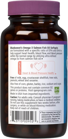 BlueBonnet Nutrition Omega-3 Salmon Oil Softgels, 90 Count