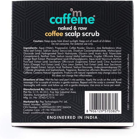 mCaffeine Naked & Raw Coffee Scalp Scrub