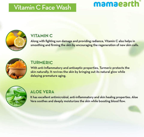 Mamaearth Vitamin C Face Wash for Skin Illumination 100ml