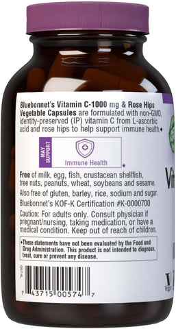 BlueBonnet VIT C1000MG+ROSEHIPS 90S