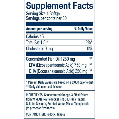 Wiley's Peak EPA Softgel 30's