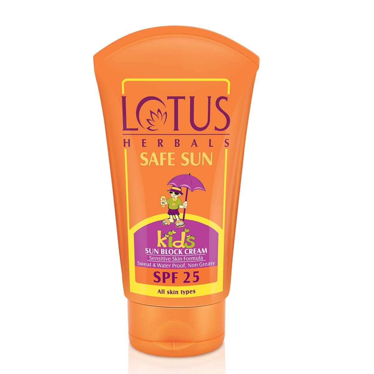 Lotus Herbals Safe Sun Kids Sun Block Cream - Spf 25, 100 G