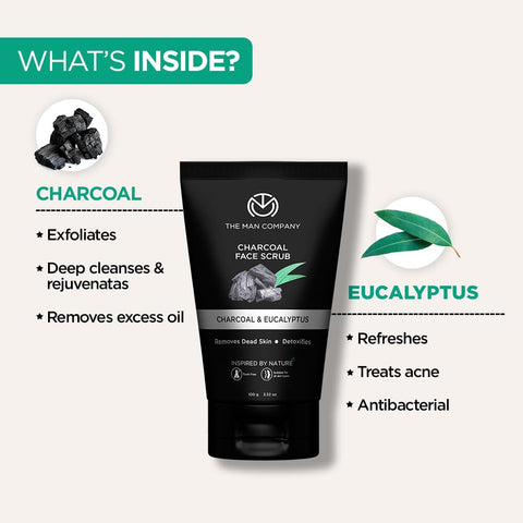 The Man Company Charcoal Face Scrub 100g