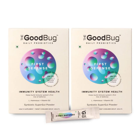 The Good Bug First Defense SuperGut Powder for Healthy Digestion 15 Days Pack (Pack of 2)