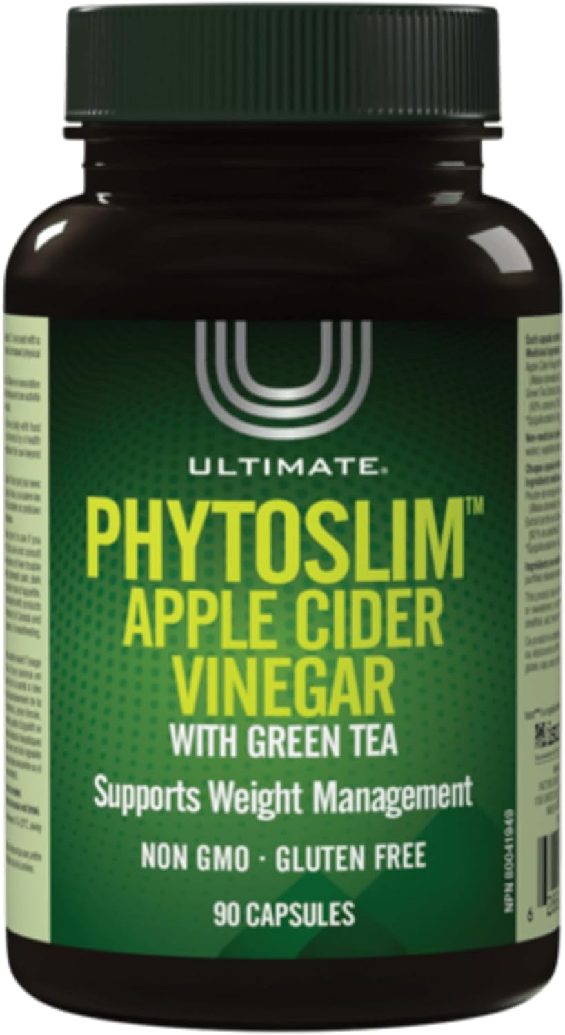 Ultimate Phytoslim Apple Cider Vinegar with Green Tea, Supports Weight Management