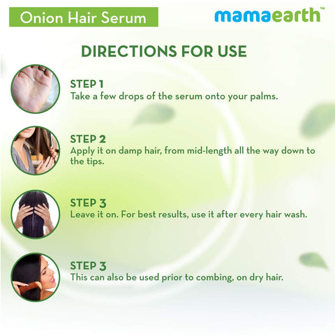 Mamaearth Onion Hair Serum with Onion & Biotin, 100 ml + Kapiva Hair Care Juice 1L
